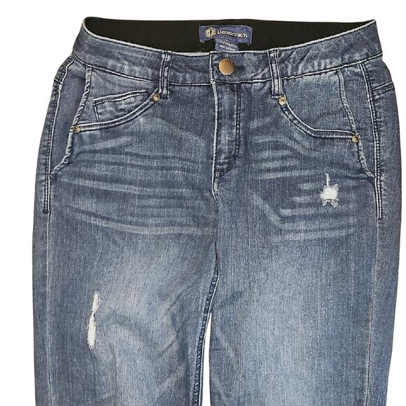 Democracy Dark Blue Ankle Jeans - Picture 2 of 12
